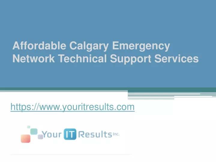 affordable calgary emergency network technical support services