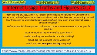 internet usage truths and figures 2017
