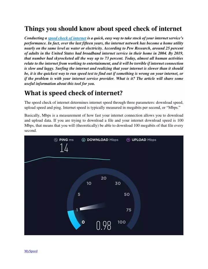 things you should know about speed check