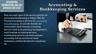 Get Best Accounting and Bookkeeping Services