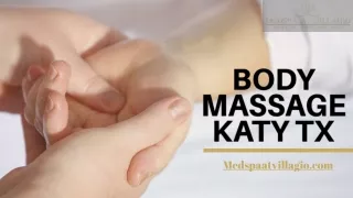 Body Massage Katy Tx
