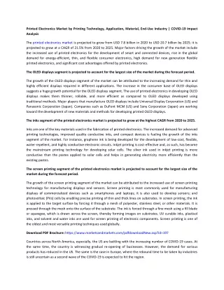 printed electronics market by printing technology