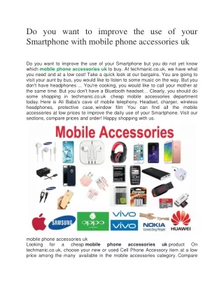 do you want to improve the use of your smartphone
