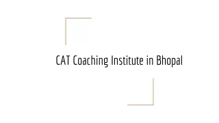 cat coaching institute in bhopal
