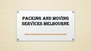 packing and moving services melbourne