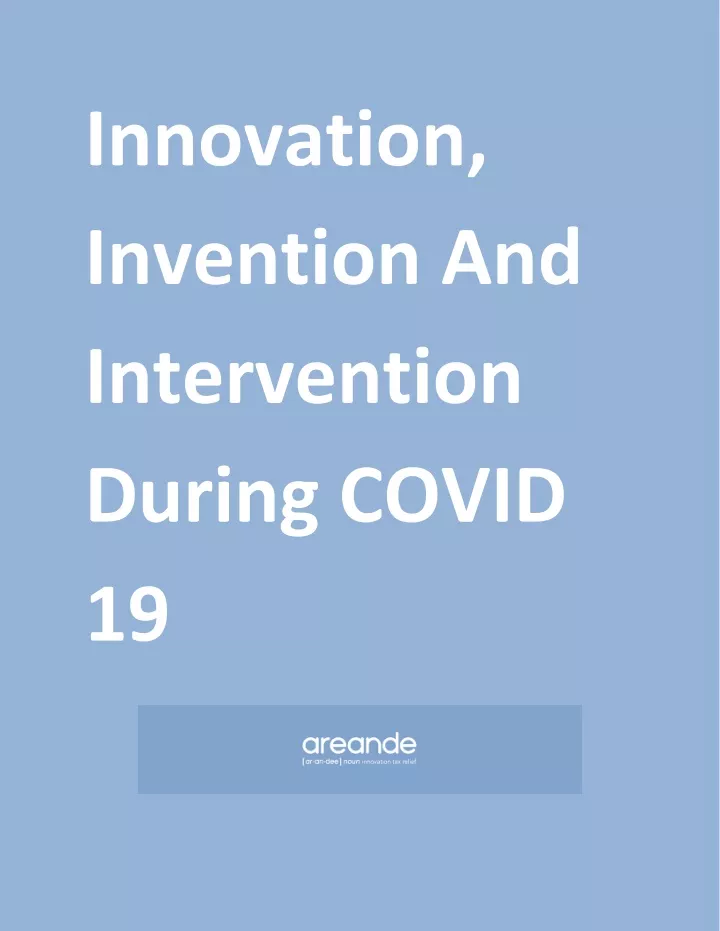 innovation invention and intervention during