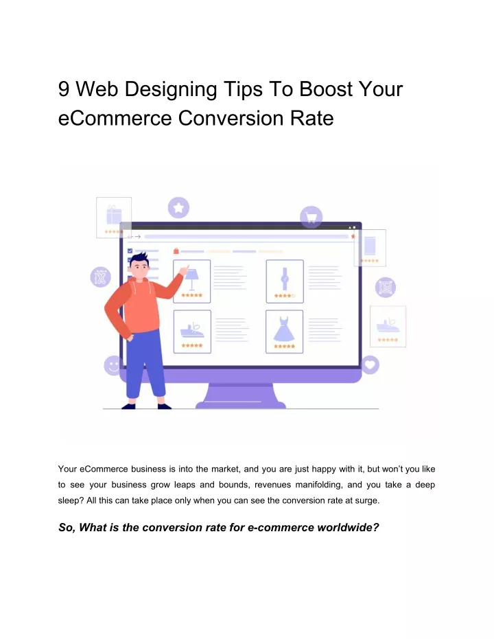 9 web designing tips to boost your ecommerce
