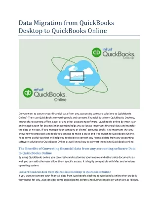 data migration from quickbooks desktop