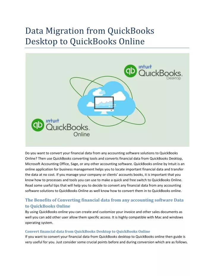 data migration from quickbooks desktop