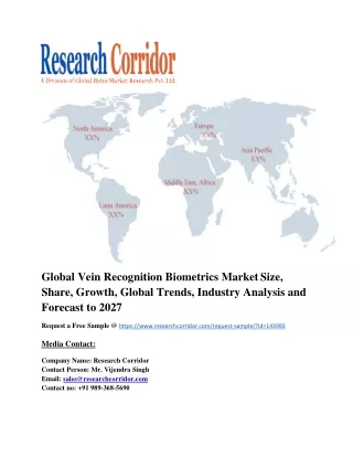 global vein recognition biometrics market size