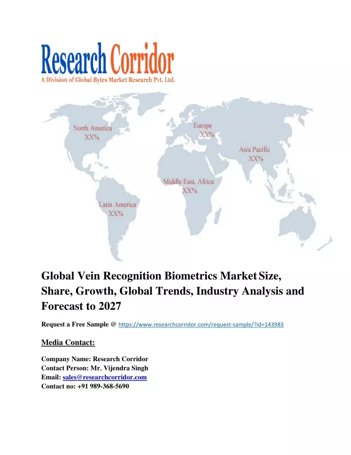 global vein recognition biometrics market size