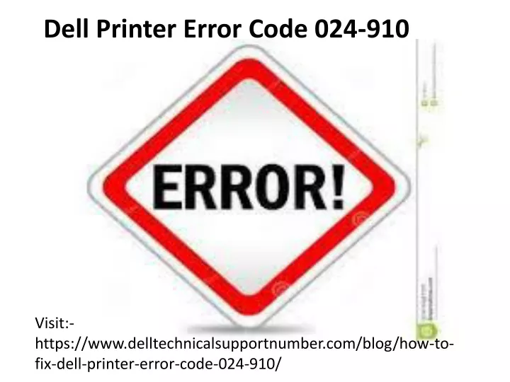 dell printer error code 024 910