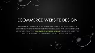 ecommerce website design