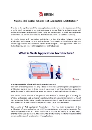 step by step guide what is web application