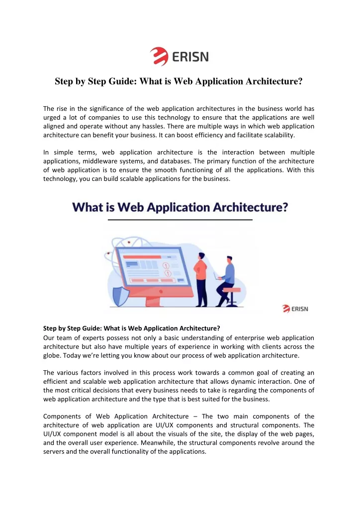 step by step guide what is web application