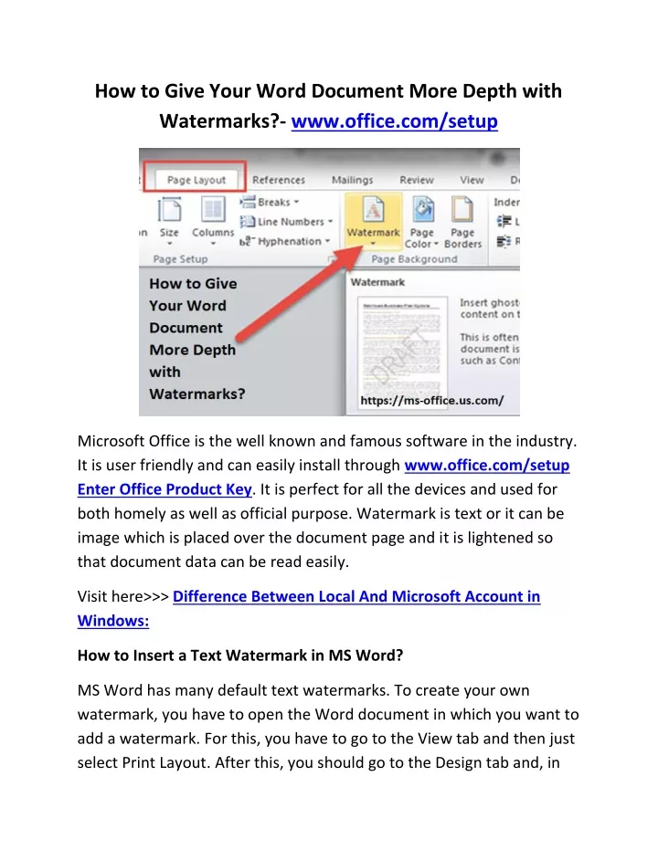 how to give your word document more depth with