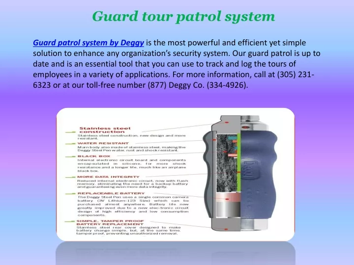 guard tour patrol system