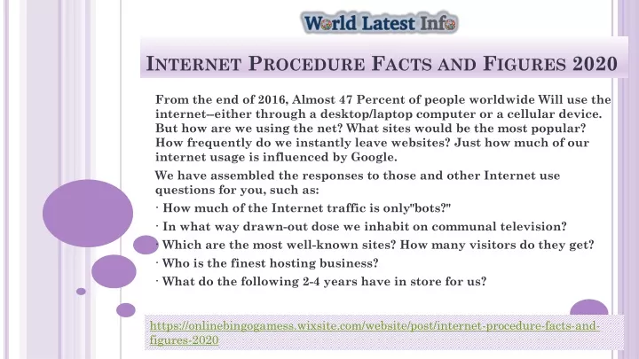 internet procedure facts and figures 2020