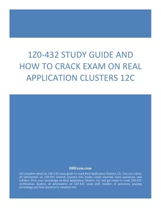 1z0 432 study guide and how to crack exam on real