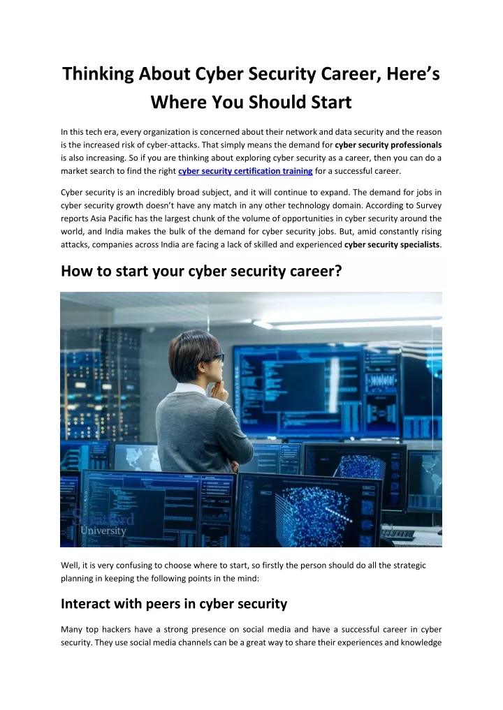 thinking about cyber security career here s where