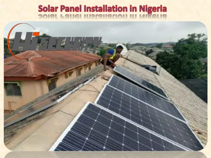 solar panel installation in nigeria