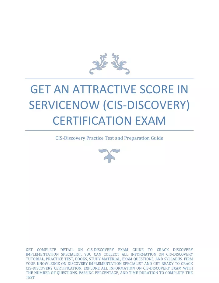 get an attractive score in servicenow