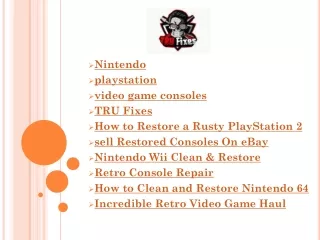nintendo playstation video game consoles