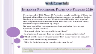 i nternet p rocedure f acts and f igures 2020