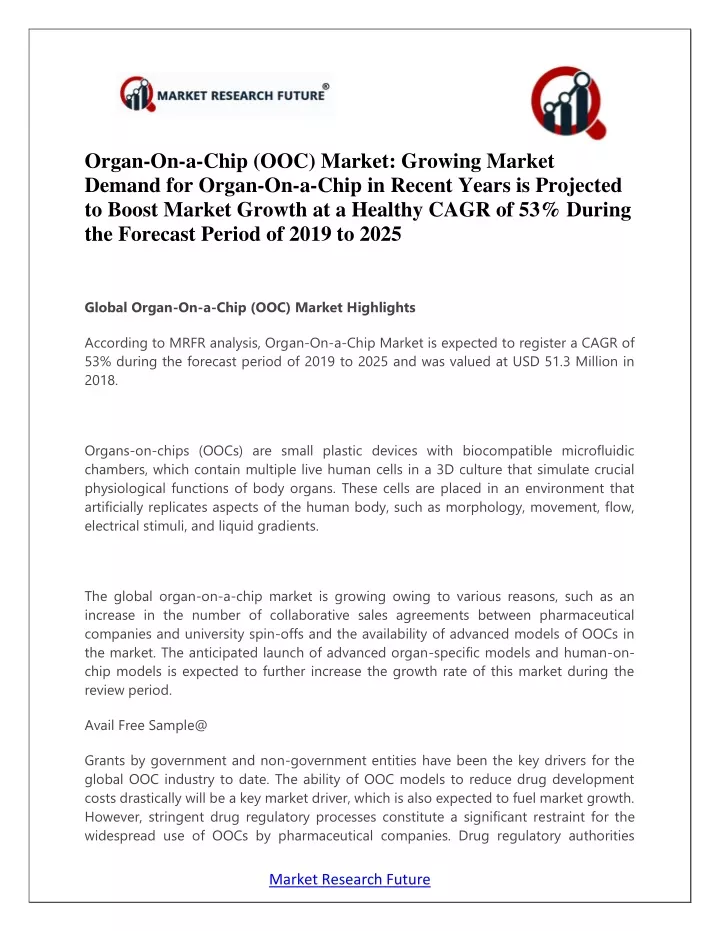organ on a chip ooc market growing market demand