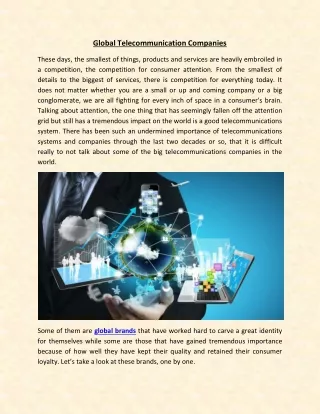 global telecommunication companies
