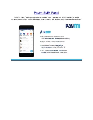 paytm smm panel