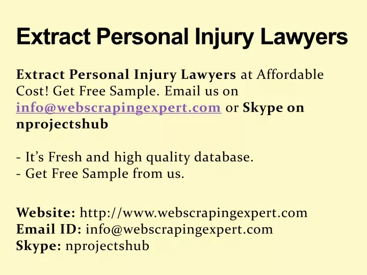 extract personal injury lawyers