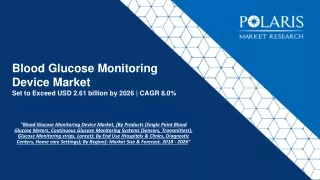 blood glucose monitoring device market set to exceed usd 2 61 billion by 2026 cagr 8 0