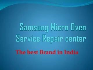 Samsung Micro Oven Repair Center in Secunderabad