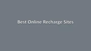 best online recharge sites