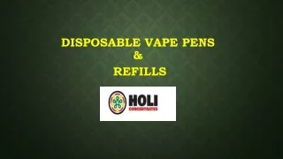 Disposable Vape Pens & Refills