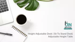 Jin Office Solution - Height Adjustable Desk | Sit To Stand Desk| Adjustable Height Table