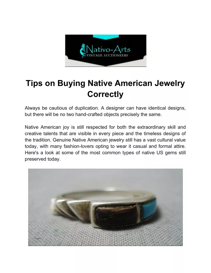 tips on buying native american jewelry correctly