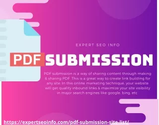 Best pdf Submission Site List in 2020 | Expert SEO Info