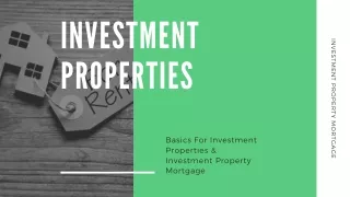 Investment Property Mortgage