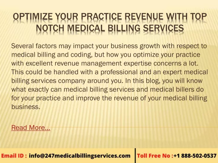 optimize your practice revenue with top notch