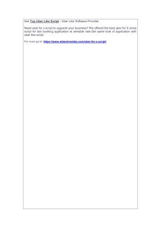 get top uber like script uber like software