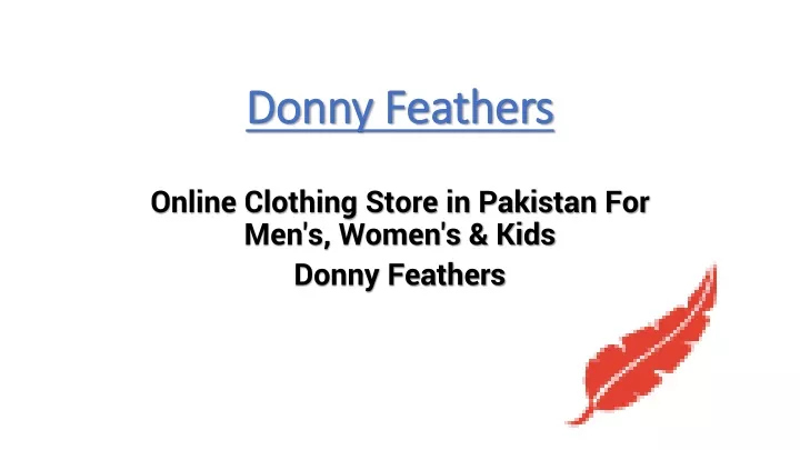 donny feathers
