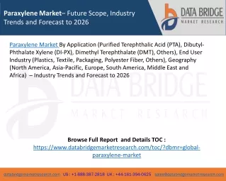 paraxylene market future scope industry trends