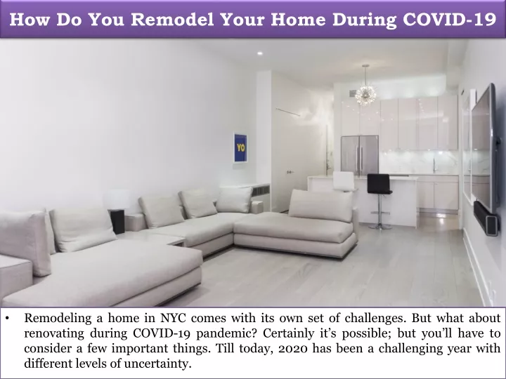 how do you remodel your home during covid 19