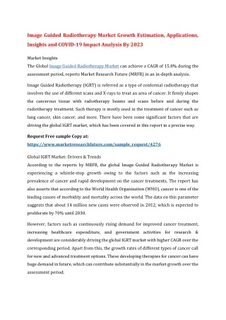 image guided radiotherapy market growth