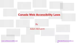 AODA and Canada's Web Accessibility Laws