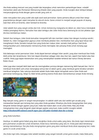 The Biggest Trends in joker tembak ikan We've Seen This Year