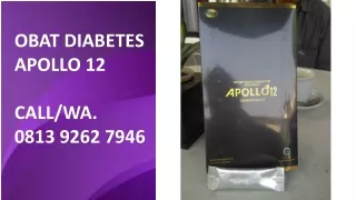 Pengobatan Diabetes Herbal Apollo 12  0813 9262 7946 di kota Gorontalo 2020