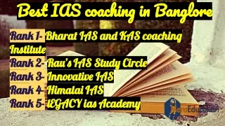 Best IAS coaching in Banglore